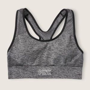 VS PINK SEAMLESS LIGHTLY-LINED GYM RACERBACK SPORTS BRA 🖤